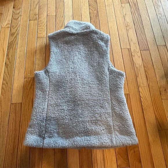Patagonia Women's Los Gatos Fleece Vest Gray Size L Full Zip Pockets - Picture 7 of 9